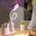 Aicharynic Kinderschreibtischlampe: Led-nachttischlampe Mit Stifthalter, Dimmbare Tischlampe Mit Sternenprojektion, 360° Verstellbar, Für Kinderzimmer (rosa)