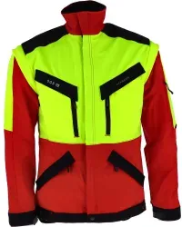 Pfanner® Forstjacke CORDURA KlimaAIR 2in1, rot/warngelb 804163-60 , 1 Stück, Größe: XXL
