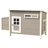 Kerbl Hühnerstall Barney 137 x 73 x 83 cm Grau/Weiß