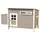 Kerbl Hühnerstall Barney 137 x 73 x 83 cm Grau/Weiß