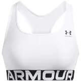 Under Armour Damen Ua Hg Mid Branded Sport-BH, Weiß/Schwarz, S -