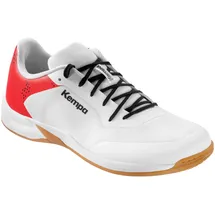 Kempa Kourtfly Three Handballschuhe Weiß Rot, 44 EU - 44