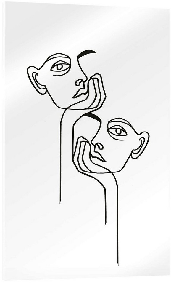 Posterlounge Acrylglasbild Julia Hariri, Langeweile, Wohnzimmer Skandinavisch Grafikdesign schwarz 20 cm x 30 cm