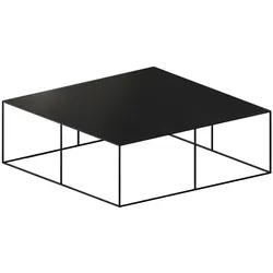 Zeus Slim Irony Couchtisch, 124 x 124 cm, kupferschwarz