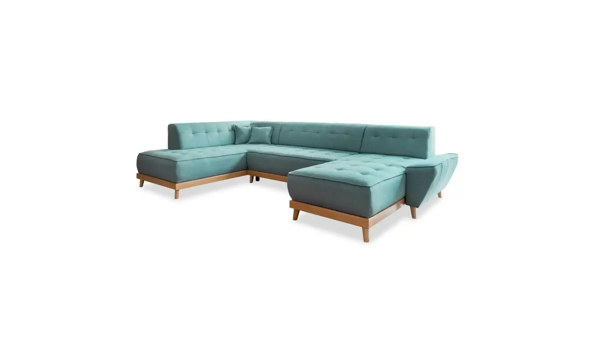 Miuform Wohnlandschaft mit Schlaffunktion Dazzling Daisy , türkis/petrol , Maße (cm): B: 330 H: 77