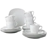 Home4You Kaffeeservice Kaffeegeschirr Geschirrset | für 6 Personen | Porzellan
