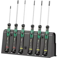 WERA 2035/6 B Elektronik- u. Feinmechanik Schraubendreher-Set 6teilig Kreuzschlitz