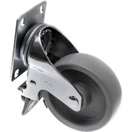 TOOLCRAFT TO-5137938 Lenkrolle 100 mm mit Feststellbremse und Anschraubplatte Tragfähigkeit (max.):