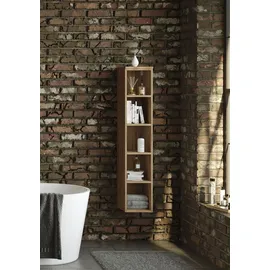 WELLTIME Regal 25 x 35 x 130 cm Braun
