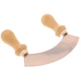 Wiegemesser für Kräuter Buchenholz 14 cm