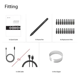 XP-Pen XPPen Star G640 (5080 lpi), Grafiktablett Schwarz