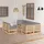 vidaXL 7-tlg. Garten-Lounge-Set mit Kissen grau