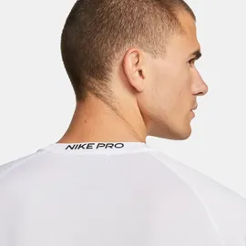 Nike Pro Men's Dri-FIT Fitness-Longsleeve Herren White/Black S