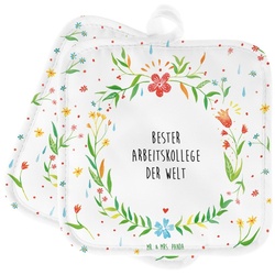 Mr. & Mrs. Panda Topflappen Arbeitskollege - Geschenk, Topflappen lustig, Ruhestand, Topflappen S, (1-tlg)