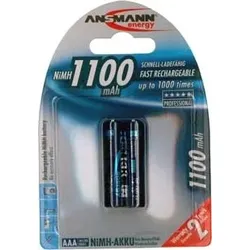 Ansmann 1x2 NiMH 1100 mAh Micro / AAA / HR03 Nickel-Metallhydrid (NiMH)