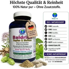 Vitalleben Baldrian Hopfen & Melisse Kapseln 360 St.