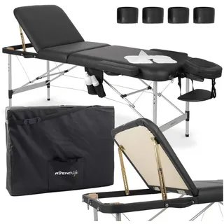 Habys Mobile Massageliege Klappbar aus Aluminium mit 3 Zonen 185×70 cm, Adele