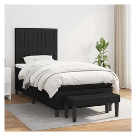 vidaXL Boxspringbett 100 x 200 cm Schwarz