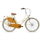 KCP Van Holland City Damen Fahrrad 28 Zoll Citybike Hollandrad mit 3 Gängen Cityrad Stadtrad 165 - 175 cm elfenbein 53 cm