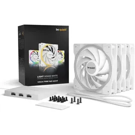 be quiet! Light Wings White PWM High-Speed, LED-Steuerung, 120mm 3er-Pack (BL101)