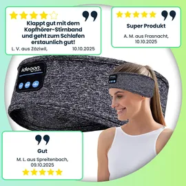 ideoon Smartes Kopfhörer-Stirnband grau