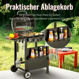 Royal Gourmet 2-Brenner Gasgrill und Griddle Combo schwarz