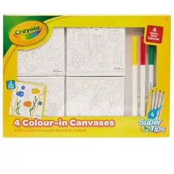 Crayola: Malunterlage mit Filzstiften, 12 x 12 cm - 4 Stück