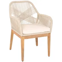 Mendler Gartenstuhl HWC-H56b 58 x 58 x 85 cm beige