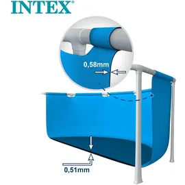 Intex Greywood Prism Frame Pool Set 457 x 122 cm inkl. Filterpumpe