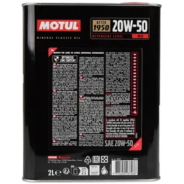 Motul Classic Oil 110621 SAE 20W-50 2 l