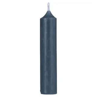 ib laursen Stabkerze rustikal 11 cm, Ø Ø:2,2 cm, staubig blau