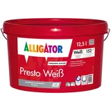 Alligator Wand- und Deckenfarbe Alligator Presto Weiß LEF weiß 12,5 l weiß