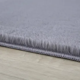 KADIMA DESIGN Teppich Kurzflor NECKAR Grau Ø 200 cm