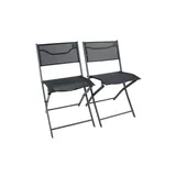 Möbel Kraft Gartenstuhl 2er-Set 45 x 0 x 79 cm schwarz