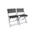 Möbel Kraft Gartenstuhl 2er-Set 45 x 0 x 79 cm schwarz