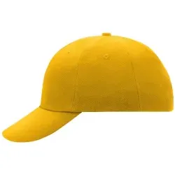 myrtle® beach 6 Panel Raver Cap MB6111, goldgelb 1 Stück, Farbe: goldgelb