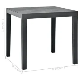 vidaXL Gartenmöbel Set 3-tlg. anthrazit