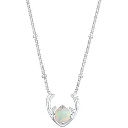 Elli Synthetischer Opal Rentier Geweih 925 Silber 40 Damen 