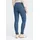 Oxmo Slim-fit-Jeans OXHelle", Damen, Gr. 27/30, Länge 30, blau (mid blau denim), Obermaterial: 68% Baumwolle CO. 27% Polyester PES. 3% Viskose CV. 2% Elasthan EL., Jeans Slim-fit-Jeans