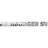 HSV Aufkleber Hamburger SV Aufkleber HSV Schriftzug Chrom silberfarben