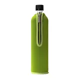 Dora's Glasflasche mit Neoprenbezug grün 500 ml