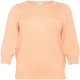 KAFFE CURVE Strickpullover KCloni Peach Nectar M