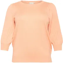 KAFFE CURVE Strickpullover KCloni Peach Nectar M