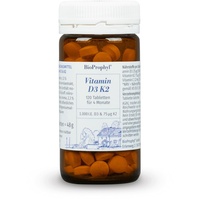 BioProphyl Vitamin D3 K2 | hochdosiert | 1.000 I.E. Vitamin D3 | 120 Tabletten