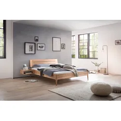 Hasena Massivholzbett Busseto, Farbe: Wildbuche natur, geölt, verschiedene Größen