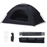 CLIPOP Pop-Up-Zelt, wasserdicht, leicht, einlagig, Feder-Campingzelt für 3–4 Personen, einfacher Aufbau – für Strand, Wandern, Festival, Outdoor-Einsatz