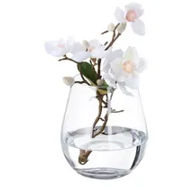 Relaxdays Blumenvase aus Glas Transparent