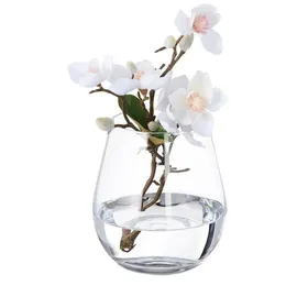 Relaxdays Blumenvase aus Glas Transparent