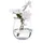 Relaxdays Blumenvase aus Glas Transparent