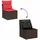 vidaXL Gartenlounge-Set 6-tlg. braun